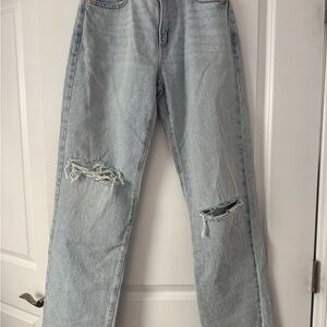 NWT Garage Light Blue Ripped Boyfriend Jeans